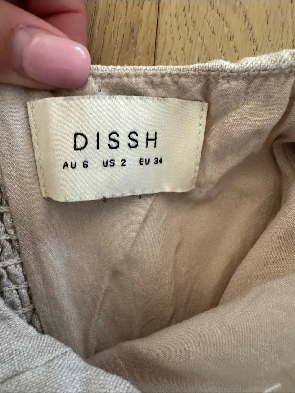 DISSH Natural Linen Strapless Bustier Maxi Dress - Picture 5 of 6